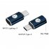 Lighting Female To USB C Male Adapter Connector Power Charger Data Transfer PD 27W Fast Charging For Smartphones Cable Converter rose Red