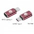 Lighting Female To USB C Male Adapter Connector Power Charger Data Transfer PD 27W Fast Charging For Smartphones Cable Converter rose Red