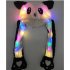 Lighting Lovely Cartoon Jumping Animal Ears Soft Plush Hat Air Bladder Cap Panda 2