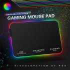 Lighting Mouse Pad Anti-slip RCB Colorful Gaming Mouse Mat 800*300*4MM/ 350*250*3MM black_350 * 250 * 3MM