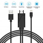 8-pin to HDMI Adapter 1080P HDTV Cable with Cooling Vents for <span style='color:#F7840C'>iPhone</span> X/8/ 7/iPad/iPod Touch black