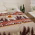 Lightweight Cotton Blanket Modern Farmhouse Comfortable Breathable Super Soft Throw Blanket For Couch Sofa Bed coffee 130 x 160cm