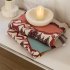 Lightweight Cotton Blanket Modern Farmhouse Comfortable Breathable Super Soft Throw Blanket For Couch Sofa Bed coffee 130 x 160cm