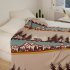 Lightweight Cotton Blanket Modern Farmhouse Comfortable Breathable Super Soft Throw Blanket For Couch Sofa Bed coffee 130 x 160cm