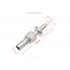 Lightweight Inflator Nozzle Standard Surface Marker Buoy BCD Connector for Scuba Diving SMB Surface Marker Buoy Accessory Silver