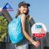 Lightweight Nylon Foldable Backpack Waterproof Backpack Folding bag Ultralight Outdoor Pack for Women Men Travel Hiking Sky blue