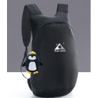 Lightweight Nylon Foldable Backpack Waterproof Backpack Folding bag Ultralight Outdoor Pack for Women Men Travel Hiking black