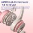 Lightweight Sy g30 Universal Stereo Headset High performance Noise Cancelling Ergonomic Design 3 5MM Wired Head mounted Headphones Gray pink