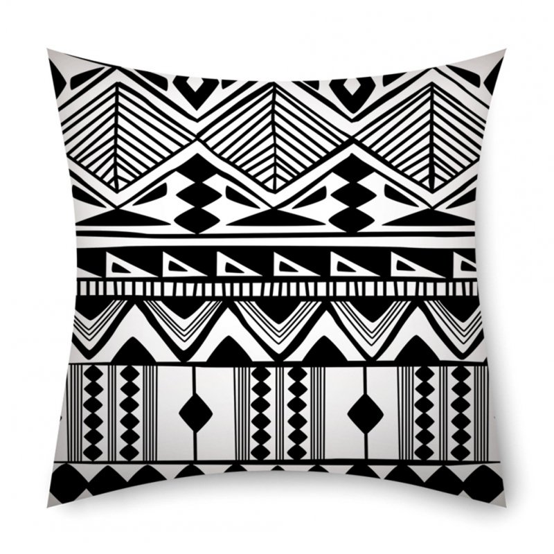 Linen Bohemian Style Striped Pillowcase 45*45cm Pillow Case Sofa Cushion Cover 2