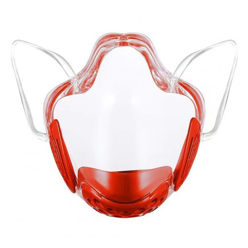 Lip  Language  Mask Protective Face Anti-fog Mask Filter Sponge Isolation Anti-foam Dust Mask Red