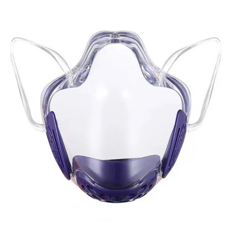 Lip  Language  Mask Protective Face Anti-fog Mask Filter Sponge Isolation Anti-foam Dust Mask Purple