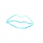Lips Sign Desktop Lamp USB Or Battery Powered Night Light IP45 Waterproof Hanging Lips Wall Decoration For Living Room Bedroom Gaming Room Bedside Table blue