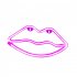 Lips Sign Desktop Lamp USB Or Battery Powered Night Light IP45 Waterproof Hanging Lips Wall Decoration For Living Room Bedroom Gaming Room Bedside Table pink
