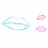 Lips Sign Desktop Lamp USB Or Battery Powered Night Light IP45 Waterproof Hanging Lips Wall Decoration For Living Room Bedroom Gaming Room Bedside Table red