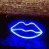 Lips Sign Desktop Lamp USB Or Battery Powered Night Light IP45 Waterproof Hanging Lips Wall Decoration For Living Room Bedroom Gaming Room Bedside Table red