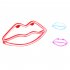 Lips Sign Desktop Lamp USB Or Battery Powered Night Light IP45 Waterproof Hanging Lips Wall Decoration For Living Room Bedroom Gaming Room Bedside Table red