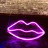 Lips Sign Desktop Lamp USB Or Battery Powered Night Light IP45 Waterproof Hanging Lips Wall Decoration For Living Room Bedroom Gaming Room Bedside Table red