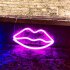 Lips Sign Desktop Lamp USB Or Battery Powered Night Light IP45 Waterproof Hanging Lips Wall Decoration For Living Room Bedroom Gaming Room Bedside Table red