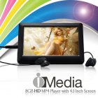 Listen to music and watch high definition movies on the go with the iMedia HD MP4 Player 
