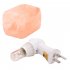 Litake 15W Salt Lamp Himalayan Glow Hand Natural Crystal Salt Lamp Night Light Wireless Bulb Replaceable M740