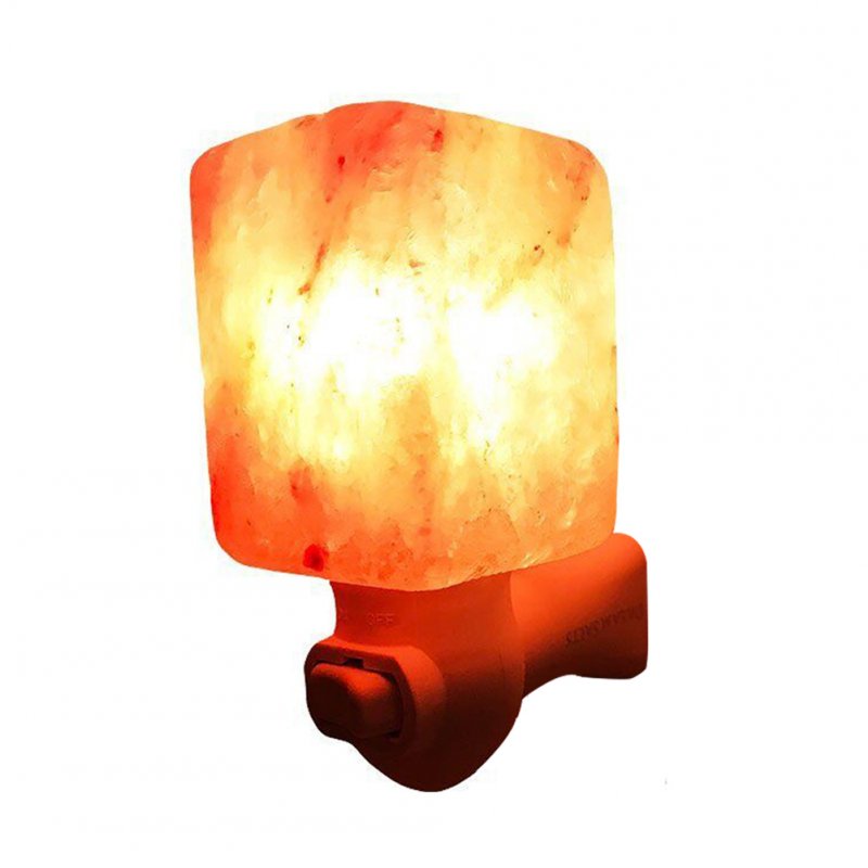 US Litake 15W Salt Lamp Himalayan Glow Hand Natural Crystal Salt Lamp Night Light Wireless Bulb Replaceable