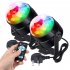 Litake 2Pcs 6 Colors Sound Actived LED Disco Ball Light with Remote Control Portable USB Powered RGB Party Lamp Crystal Magic Stage Light Set