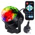 Litake 2Pcs 6 Colors Sound Actived LED Disco Ball Light with Remote Control Portable USB Powered RGB Party Lamp Crystal Magic Stage Light Set