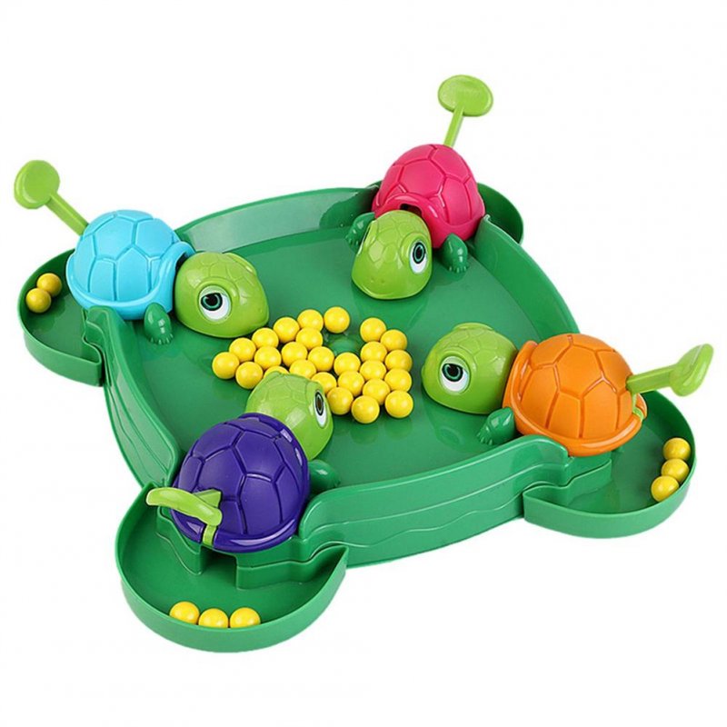 Little Turtle Eating Ball Board Game Multiplayer Competitive Race Parent-child Interactive Toys For Kids Gifts Random packaging box