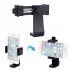 Live Phone Clip Camera Tripod Horizontal Vertical Adjustable Clamp Stable Anti fall Design black