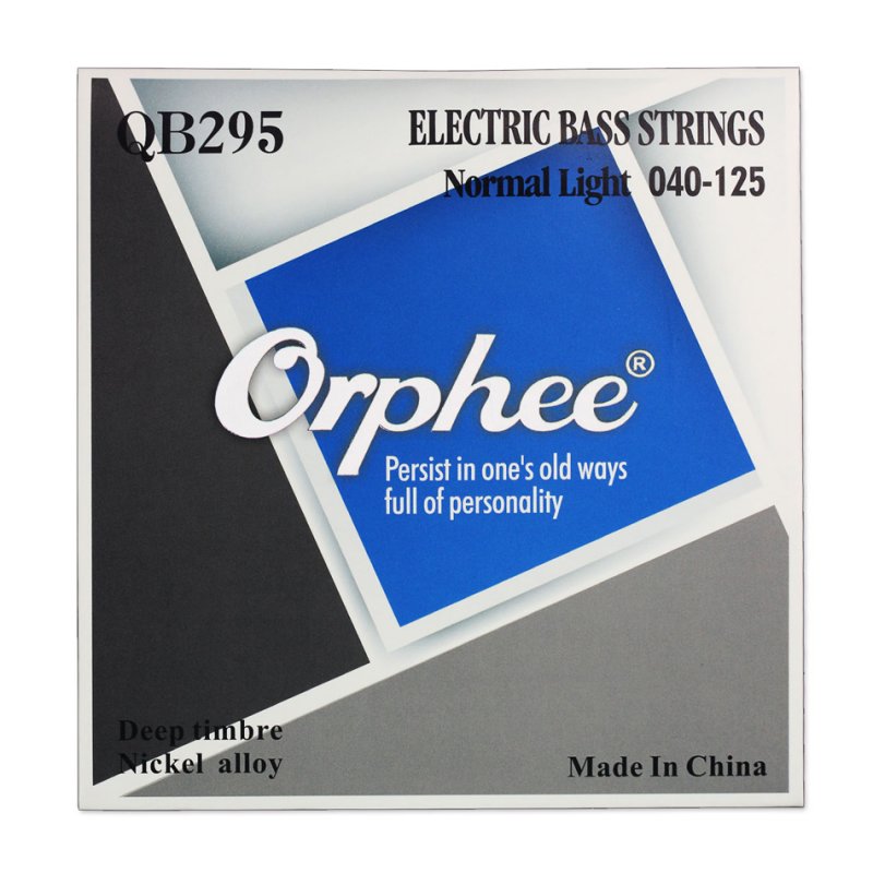 Orphee QB Series 4/5/6 Pcs Electric Bass Strings Normal Light Nickel Alloy Hexagonal Core Electric Bass Parts QB290/4 string