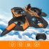Lm19 B F22 Fighter 125mm Wingspan 2 4ghz One Key 360   Aerobatic Four Motor Epp Fpv RC Airplane Glider Blue B