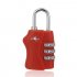 Lock Security 3 Digit Combination Suitcase Luggage Bag Code Lock Padlock Red  rose  yellow  apple green  sky blue  black green