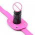Lockable Dildo Penis Mouth Gag Short long Comfortable Adjustable Head Strap Adult Products Sex Toy black short