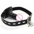 Lockable Dildo Penis Mouth Gag Short long Comfortable Adjustable Head Strap Adult Products Sex Toy black short