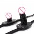 Lockable Dildo Penis Mouth Gag Short long Comfortable Adjustable Head Strap Adult Products Sex Toy black short