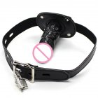 Lockable Dildo Penis Mouth Gag Short/long Comfortable Adjustable Head Strap Adult Products Sex Toy
