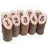 Log shape Wooden Number 1 10 Table Cards Reception Seat Card for Wedding Party Decoration 10Pcs Set
