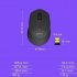 Logitech M330 Wireless Mouse Silent Mouse with 2 4GHz USB 1000DPI Optical Mouse for Office Home  black