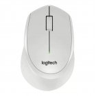 Logitech M330 Wireless Mouse Silent Mouse with 2 4GHz USB 1000DPI Optical Mouse for Office Home  white