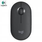 Logitech Pebble M350 Wireless Mouse Bluetooth-compatible 5.2+2.4G Dual Mode Silent Usb Receiver black