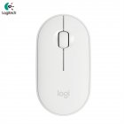 Logitech Pebble M350 Wireless Mouse Bluetooth-compatible 5.2+2.4G Dual Mode Silent Usb Receiver White