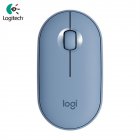 Logitech Pebble M350 Wireless Mouse Bluetooth compatible 5 2 2 4G Dual Mode Silent Usb Receiver blue