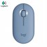 Logitech Pebble M350 Wireless Mouse Bluetooth compatible 5 2 2 4G Dual Mode Silent Usb Receiver blue