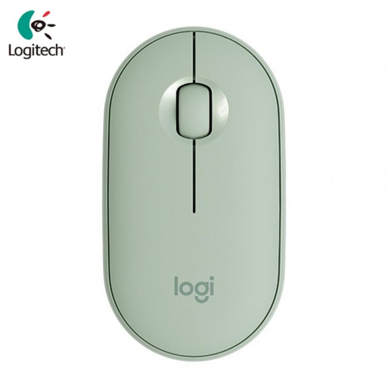 Logitech Pebble M350 Wireless Mouse Bluetooth-compatible 5.2+2.4G Dual Mode Silent Usb Receiver green