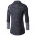 Long Sleeve Knitted Sweater Shawl Ruffle Collar Long Length Cape Coat Cardigan for Man Dark gray XL