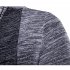 Long Sleeve Knitted Sweater Shawl Ruffle Collar Long Length Cape Coat Cardigan for Man light grey L
