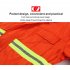 Long Sleeve with Reflective Strip Working Suit Set for Workers Outfit Wear Orange XL