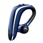 Long Standby Fast Charging Wireless Earpiece V5.0 Business Driving Wireless Headset Ear-hanging Sports Earphone blue