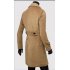 Long Trench Coat Warm Thicken Woolen Long Overcoat Quality Slim Black Male Overcoat Khaki XL