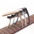 Longteam Acoustic Guitar Capo Guitar Part Accessories Instrument  Champagne gold Guitar   Ukulele Universal